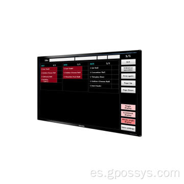 Software KDS del sistema de cocina de uso permanente